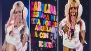 ¡Emocionante! Adulta mayor sorprende a Karol G con un curioso cartel en concierto