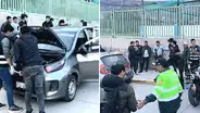 Cusco: Policía interviene a 4 sujetos que acechaban el Banco de la Nación