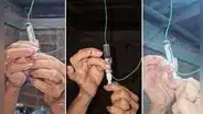 Mujer asombra al utilizar una jeringa como interruptor de luz: “La NASA la busca”