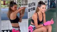 ¿Luciana Fuster deja la corona para pelear en el ring? Peruana sorprende practicando muay thai en Asia
