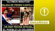 Post de "fecha oficial" para la salida de Pedro Castillo de prisión es engañoso
