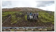 Universitarios recuperan zonas dañadas por los relaves mineros