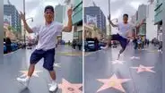 Peruano se luce bailando danza de las tijeras en Hollywood y comentan: “Herencia legendaria”