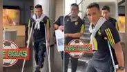 Así fue la alarmante salida de Yotún del hotel tras sufrir grave lesión en su rodilla izquierda