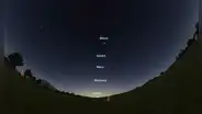 La Luna y 4 planetas formarán una 'escalera en el cielo' hacia el amanecer del 2 al 6 de mayo