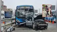 Triple choque en Vía Evitamiento: chofer involucrado en accidente manejaba con la licencia suspendida