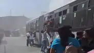 Metropolitano: bus se incendió en estación Parque del Trabajo y pasajeros salieron por las ventanas