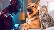 Así lucirían los perros y gatos en el año 2050, según la IA: algunos tendrían extremidades robóticas
