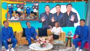 Grupo 5 se presentó en TELEMUNDO y Christian Yaipén puso a bailar a famosa conductora Penélope Menchaca