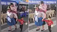 Peruana cargó en la espalda a su madre y conmovedora escena es viral: “Ahora me toca a mí cuidarte, mamá”