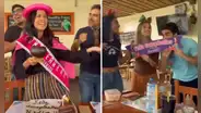 Elenco de ‘Al fondo hay sitio’ sorprende a Nidia Bermejo al cantarle cumpleaños en quechua