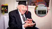 Hombre de 100 años recibe diploma universitario después de 50 años: piloteó avión en Segunda Guerra Mundial