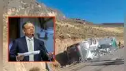 Accidente en Ayacucho: excongresista Edgar Alarcón falleció en bus volcado de Civa
