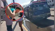 Arequipa: pasajeros atrapan y golpean a presunto asaltante que portaba un arma de fuego