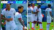 Yerry Mina explotó contra Lapadula y lo amenazó por no dejarle patear el penal en pleno partido