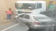 Nuevo accidente en Pasamayo: reportan choque de vehículos y posible fuga de gas en Ancón