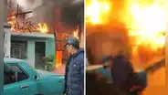 Villa El Salvador: auto explota dentro de casa tras un incendio