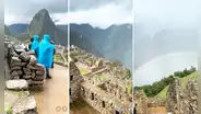 Turistas en Machu Picchu quedan impresionados al ver hermoso arcoíris en plena lluvia: “Perú es único”