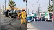Ate: combi con 12 pasajeros a bordo choca contra camión de basura en la Carretera Central