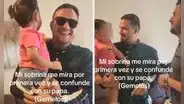 Niña descubre que su papá tiene un hermano gemelo y su reacción es viral: “La desconfiguraron”