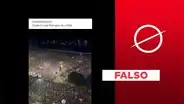 Video no expone el Luna Park de Buenos Aires en donde recientemente cantó Javier Milei