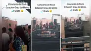 Banda de rock sorprende con concierto en azotea frente a la estación Grau y les dicen: "Se creían los Beatles"