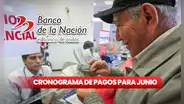 Cronograma de pagos en junio vía Banco de la Nación 2024: fechas de cobro de sueldos y pensiones