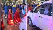 Amigos regalan camioneta a recién casados en emotiva boda de Juliaca: "Los incondicionales"