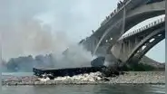 Cañete: chofer muere calcinado tras explosión de tráiler que cayó de puente en la Panamericana sur