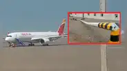 Accidente en Pisco: avión de Iberia choca contra poste luz tras llenar combustible