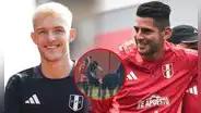 El 'cariñoso' gesto de Oliver Sonne con Carlos Zambrano durante el entrenamiento de la selección peruana