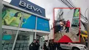 Sujetos disfrazados de policías asaltan banco en Los Olivos y escapan con S/40.000