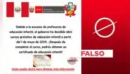 Gobierno nacional no abrió "cursos gratuitos de educación infantil" con certificado