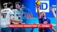 Resultado Argentina vs. Serbia EN VIVO: cómo va el partido de la Liga de Naciones de Vóley 2024
