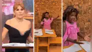 Niños de Uganda parodian a Magaly Medina en divertida secuencia y la conductora queda en shock