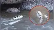 Carretera Central: minivan cae al río Mantaro y es arrastrada por las caudalosas aguas