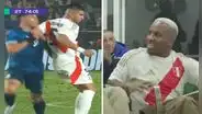 Farfán y su alarmante reacción tras ver el codazo de Zambrano en el Perú vs. Paraguay
