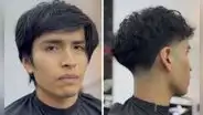Peruano le realizó radical cambio de look a joven y en redes dicen: “¿Barbero o cirujano?”
