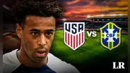 Estados Unidos igualó 1-1 ante Brasil en un amistoso previo a la Copa América