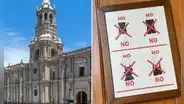 Turistas no pudieron ingresar a la Catedral de Arequipa por usar short y causa polémica: “Está prohibido”
