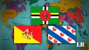 Los países con las banderas más raras del mundo, una es triangular y tiene como símbolo al Sol y la Luna