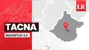 Temblor de magnitud 4,0 remeció Tacna hoy, según IGP