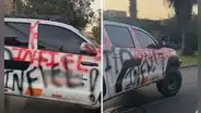 Peruana descubrió infidelidad de su pareja y pintó auto en Los Olivos: clip es viral en TikTok
