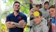 Christian Domínguez participó por el Día del Padre en colegio de los hijos de Leonard León
