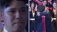 Alumno de la UNMSM fue sorprendido en su graduación por su padre que llegó desde España: “Lloramos todos”