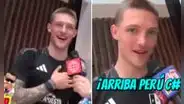 Oliver Sonne sorprendió al cantar el himno nacional y dejó inesperado remate: "Arriba Perú c..."