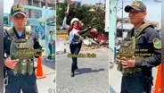Peruana conmueve con romántico regalo que envió a su novio policía y en redes dicen: “Volví a creer en el amor”