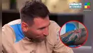 La sorpresiva reacción de Lionel Messi al ver que un periodista se tatuó su rostro en la pierna