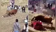 Dos personas resultaron heridas durante una corrida de toros en Huancavelica