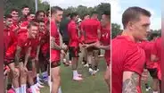 Oliver Sonne 'parchó' a Christian Cueva tras recibir un lapo en el entrenamiento de la selección